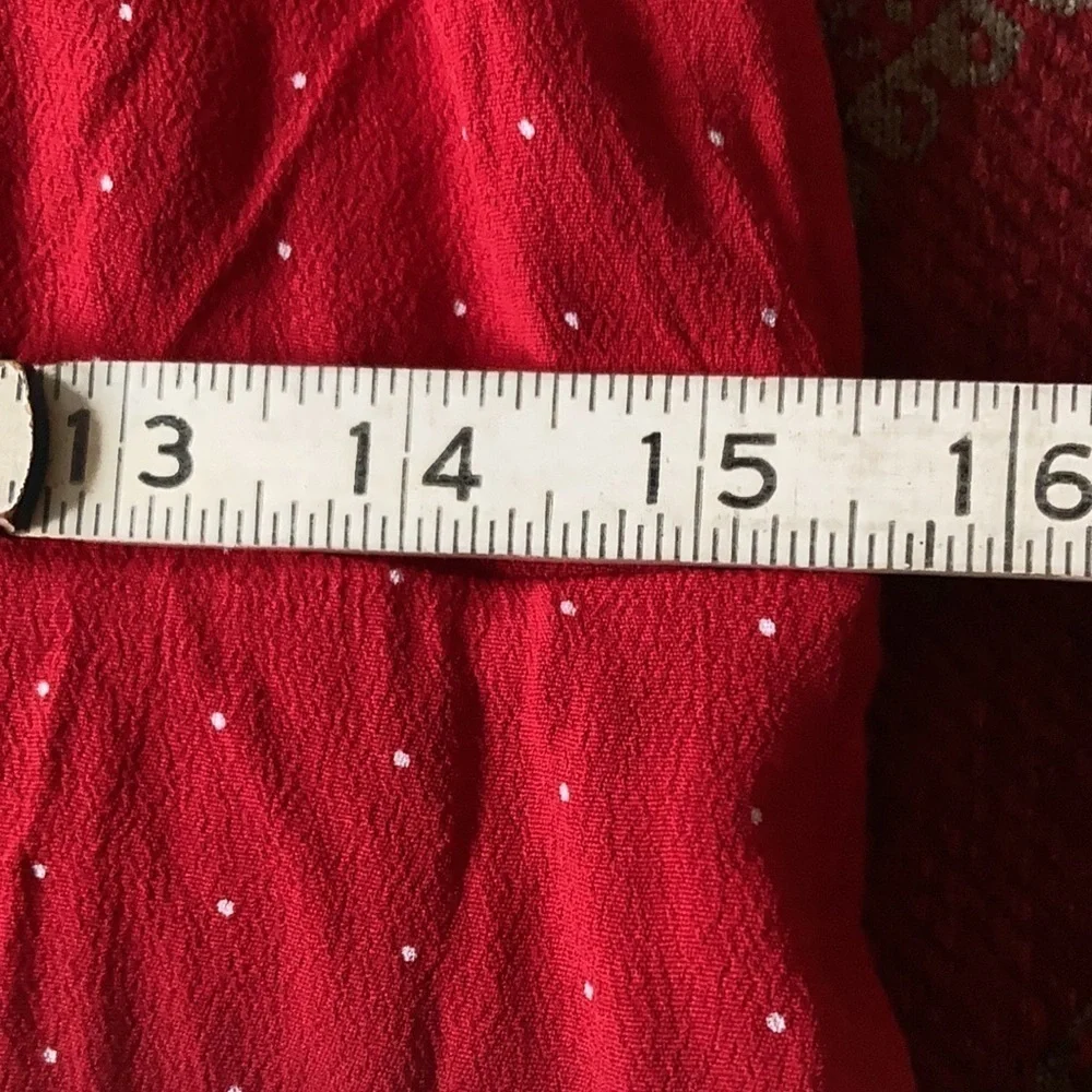 J Crew red /white polka dot drapey puff-sleeve dress SZ 10 NWT